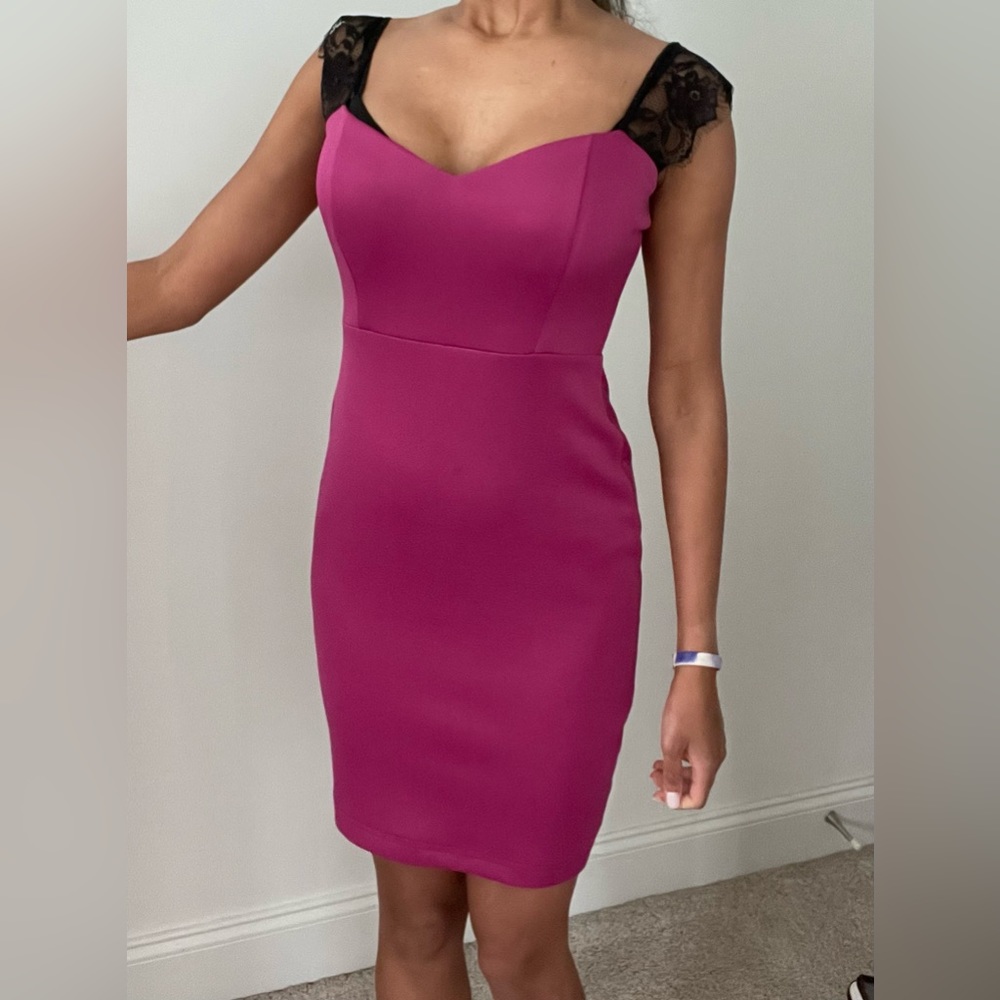 Size Small Pink and Black cocktail dress